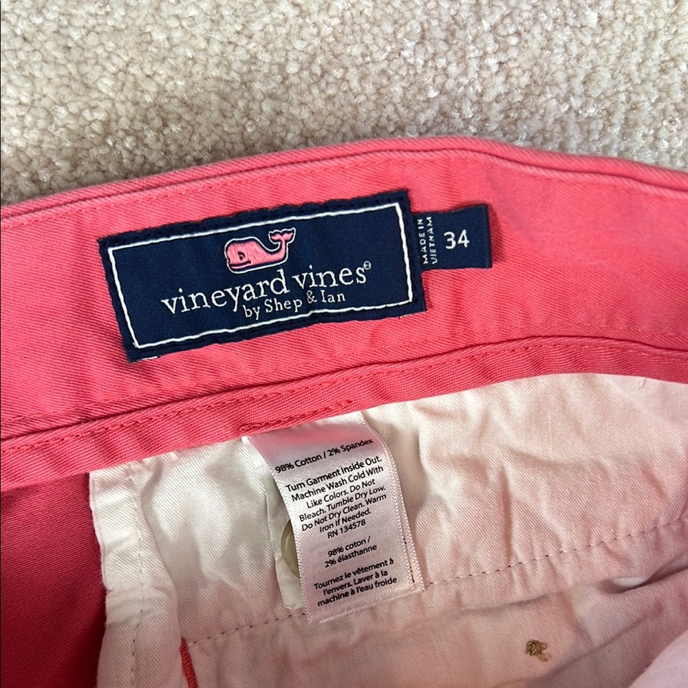 Vineyard Vines Pink Flat Front Shorts